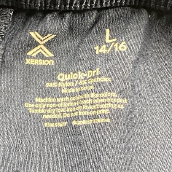 Xersion Joggers Youth Large 14/16 Blue Woven Hybrid Navy Quick-Dri Adjustable - Picture 6 of 6